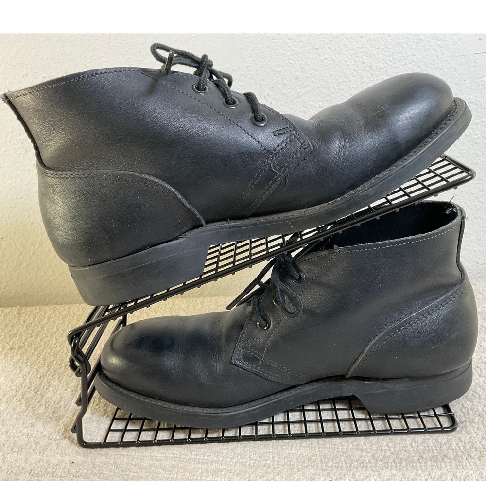 Biltrite Mens Black Leather Steel Toe Chukka Boots 6.5 Oil Resist ANSI Z41.1-91 - Picture 7 of 15